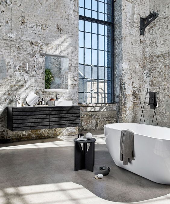gietvloer bij een industrieel interieur
