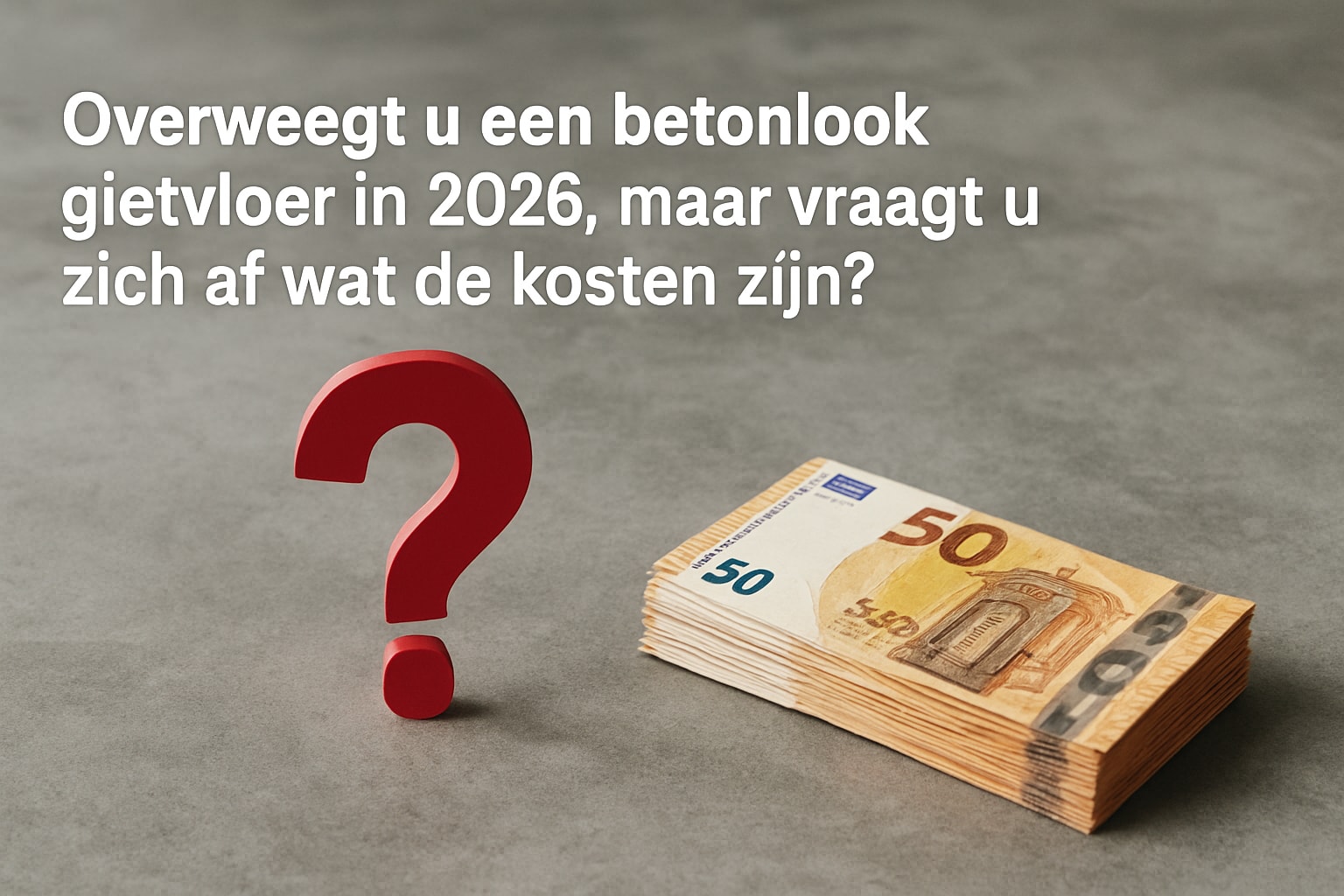 Betonlook Gietvloer Prijs Gids: Alles Over Kosten in 2026