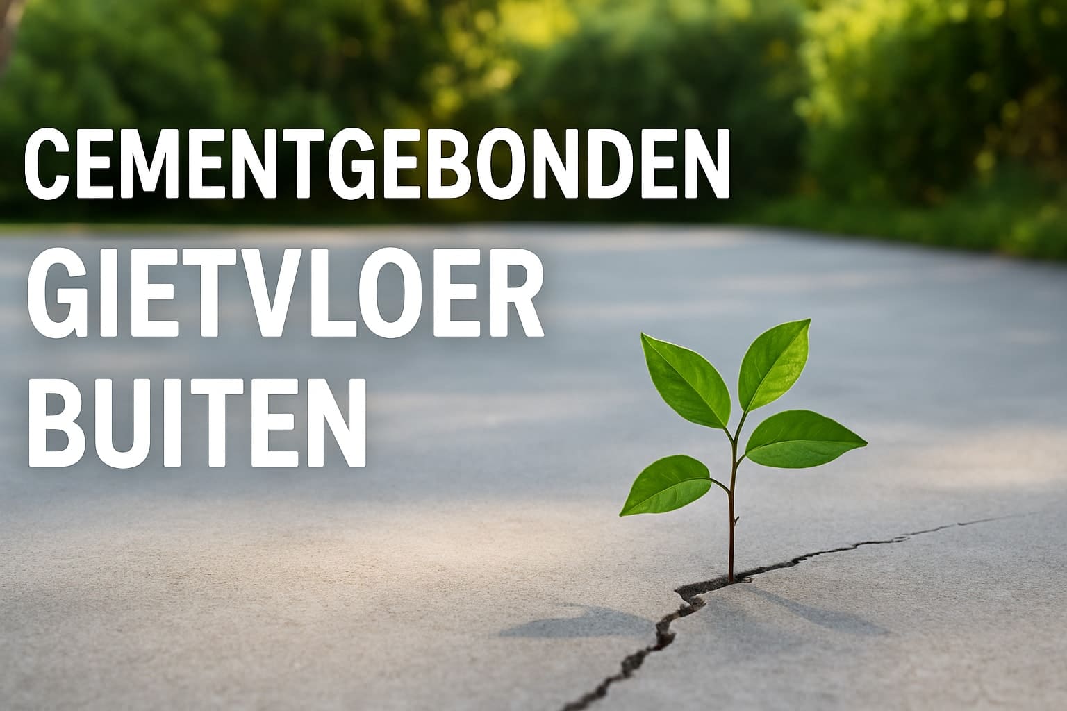 Cementgebonden Gietvloer Buiten: De Complete Gids 2025