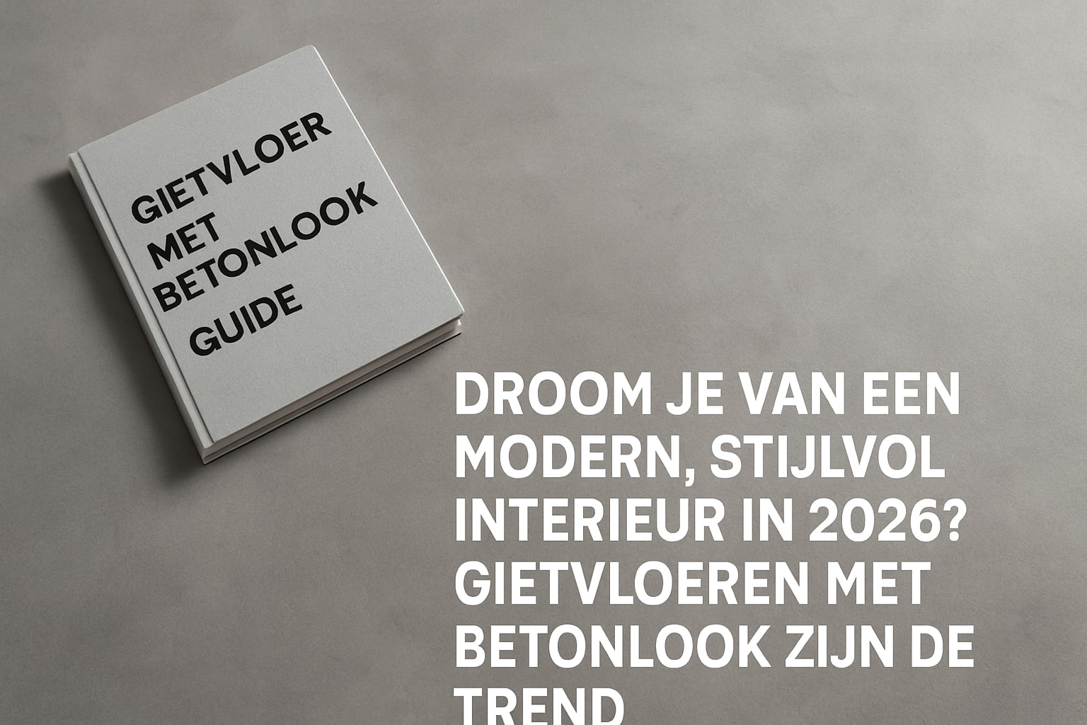 Gietvloer Met Betonlook Guide: Stijlvol Wonen In 2026