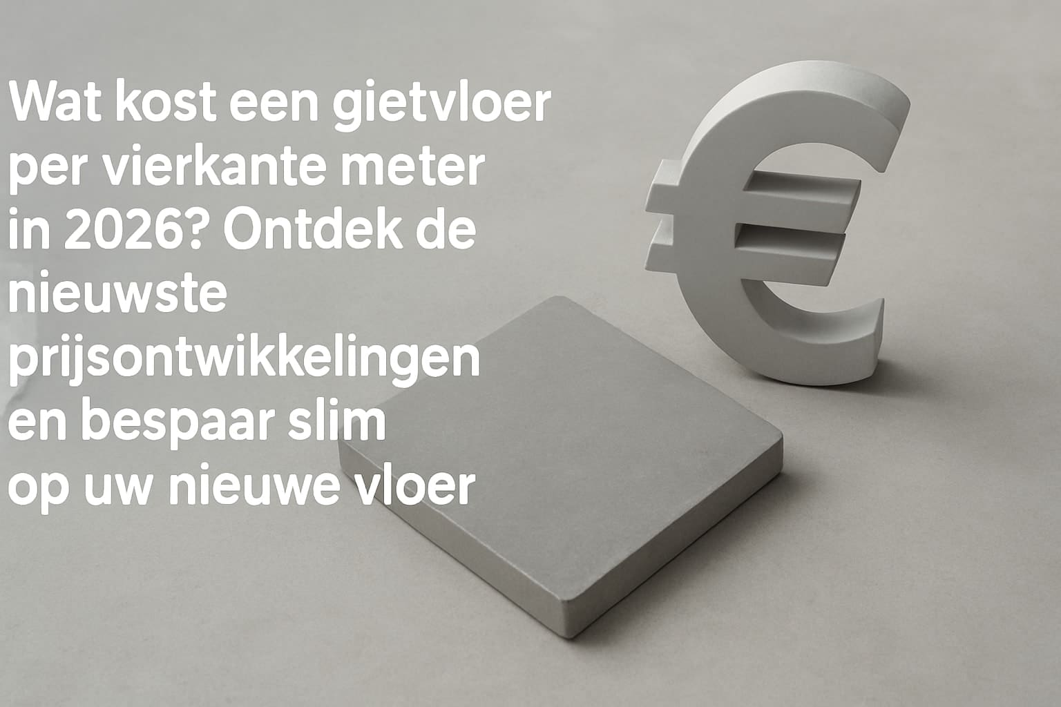 Prijs Gietvloer Per Vierkante Meter: De Gids Voor 2026