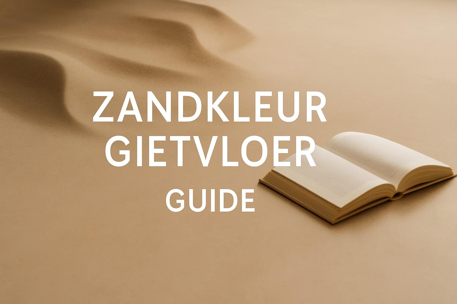 Zandkleur Gietvloer Guide: Stijlvolle Inspiratie 2025